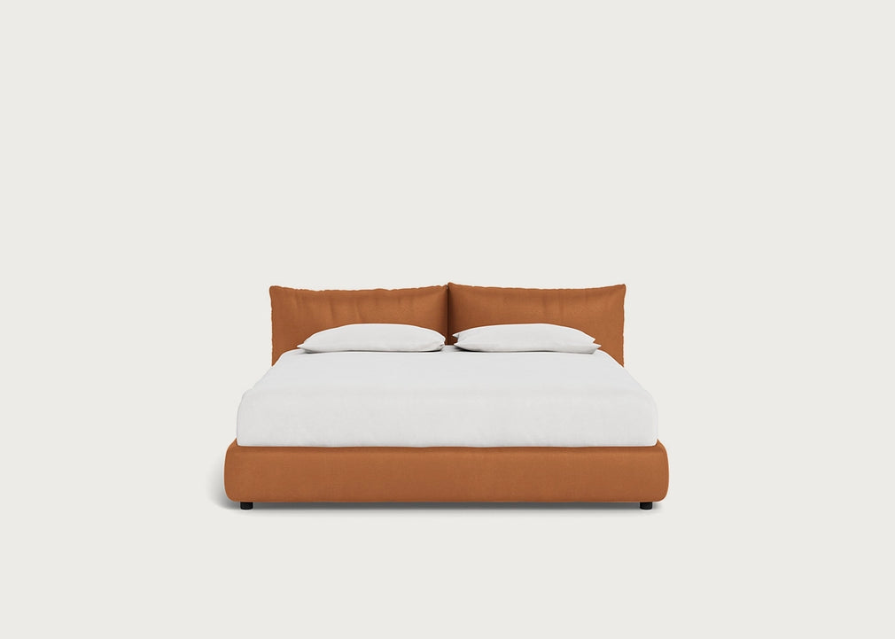 Pillow Storage Bed Super King / No Storage / Luxury Leather Canella