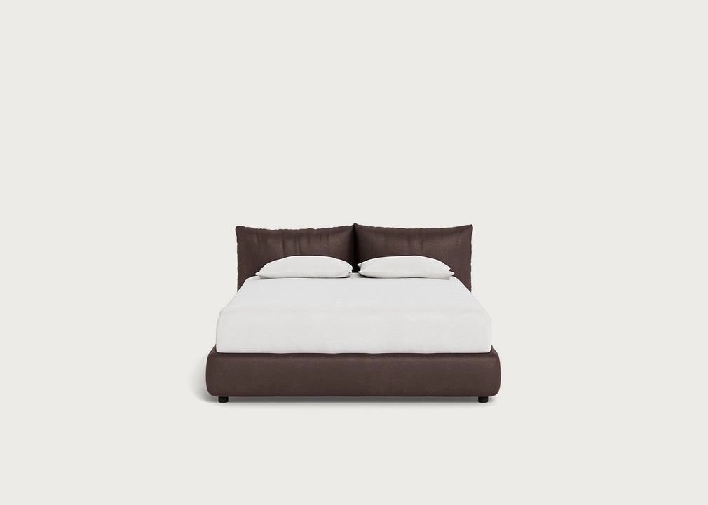 Pillow Storage Bed King / Underbed Storage / Luxury Leather Coco