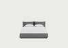 Pillow Storage Bed King / Underbed Storage / Luxury Leather Slate