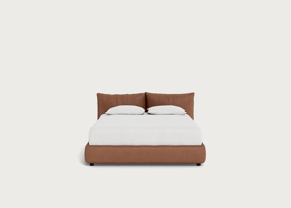 Pillow Storage Bed King / Underbed Storage / Siena Cotton Clay