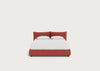 Pillow Storage Bed King / Underbed Storage / Tundra Texture Rust