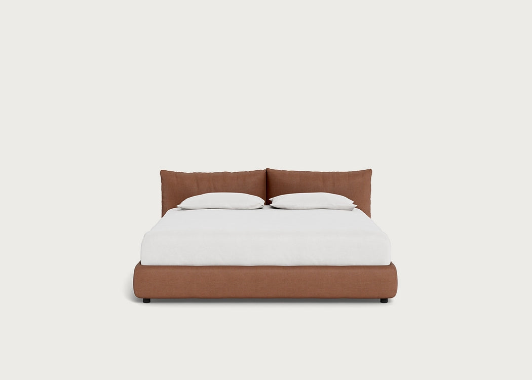 Pillow Storage Bed Super King / Underbed Storage / Siena Cotton Clay