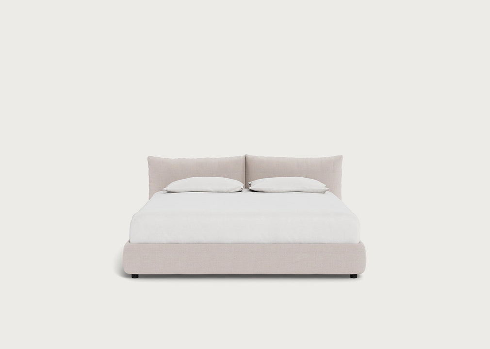 Pillow Storage Bed Super King / Underbed Storage / Tundra Texture Stone