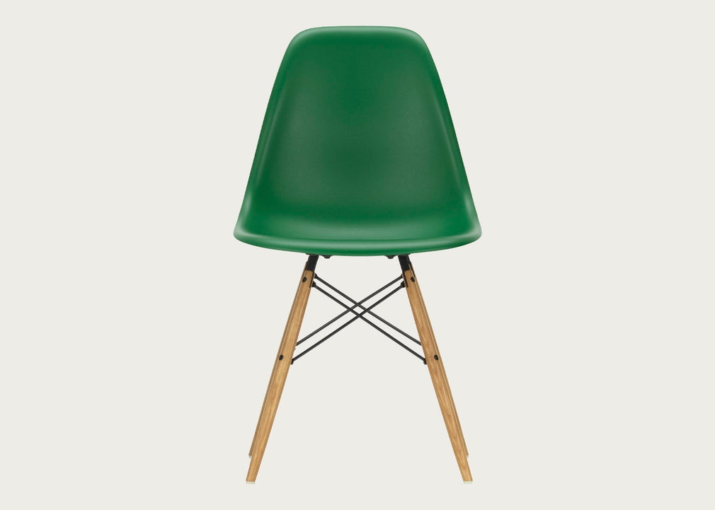 Eames Plastic Side Chair RE DSW Emerald / DSW Ash Honey