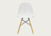 Eames Plastic Side Chair RE DSW Cotton White / DSW Golden Maple