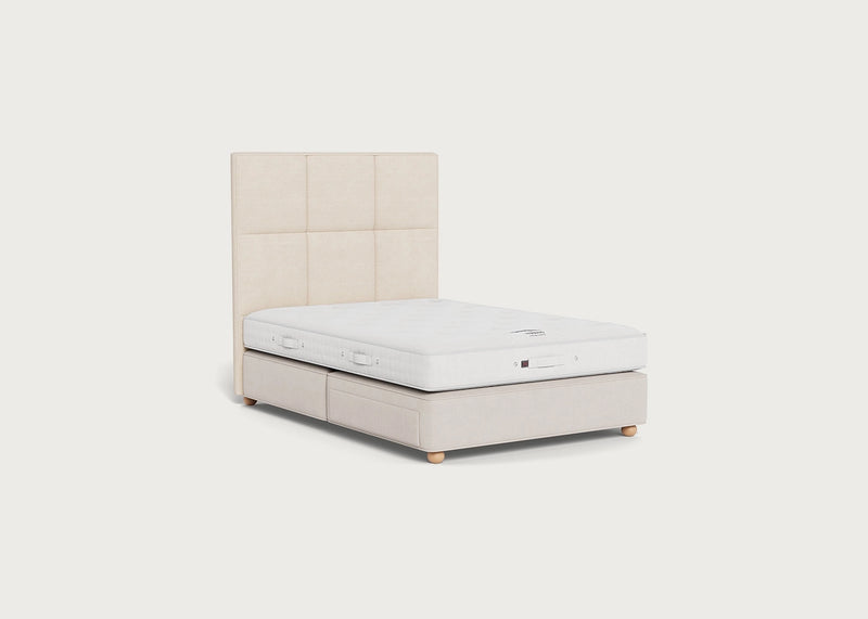 Atlas Headboard Double / Chain Weave Fawn 750