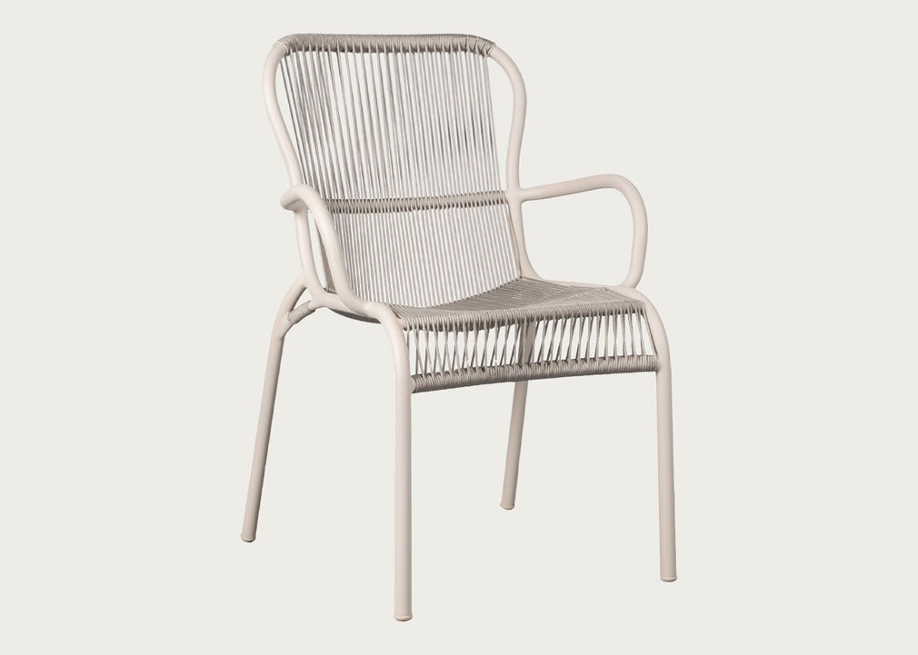 Loop Outdoor Dining Chair Dune White