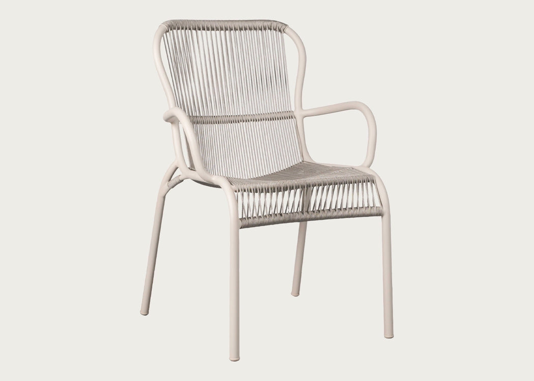 Loop Outdoor Dining Chair Dune White