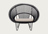 Roy Cocoon Chair Black Wicker