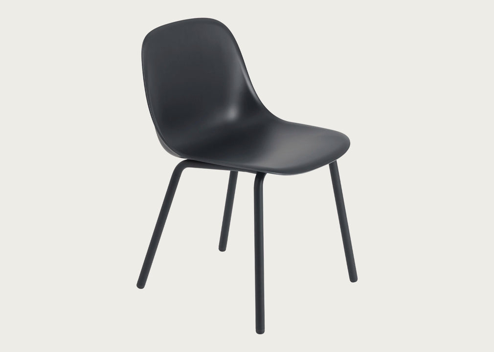 Fiber Outdoor Side Chair Anthracite Black