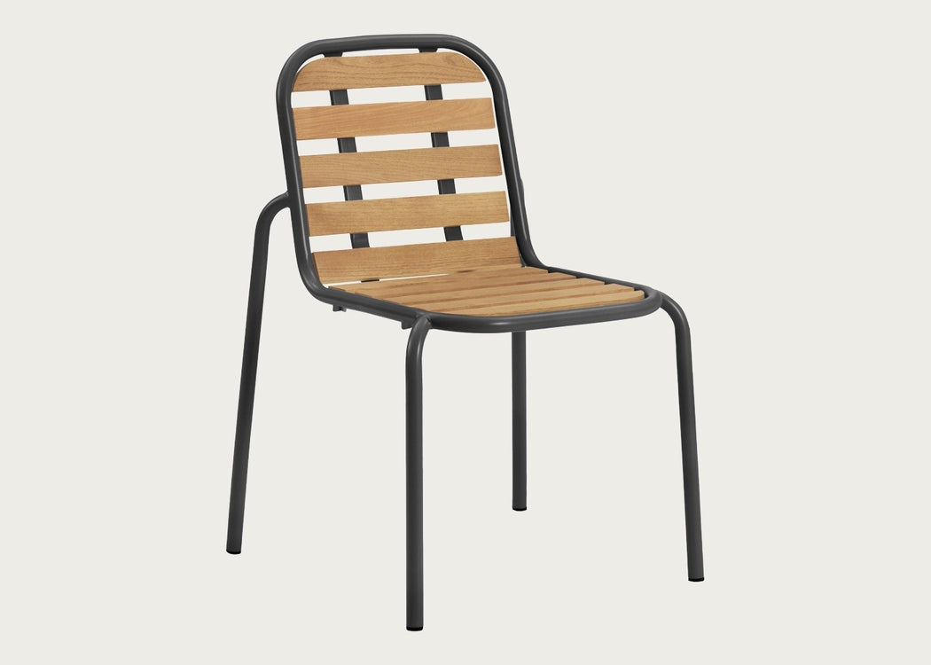 Vig Outdoor Dining Chair Black