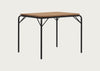 Vig Square Outdoor Dining Table Black