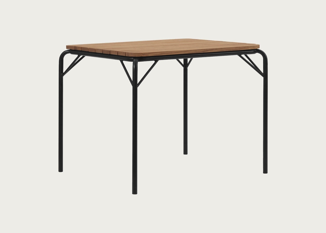 Vig Square Outdoor Dining Table Black