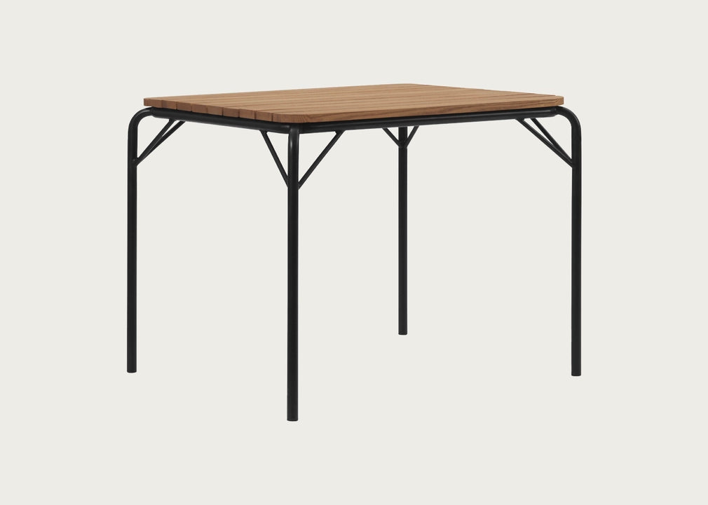 Vig Square Outdoor Dining Table Black