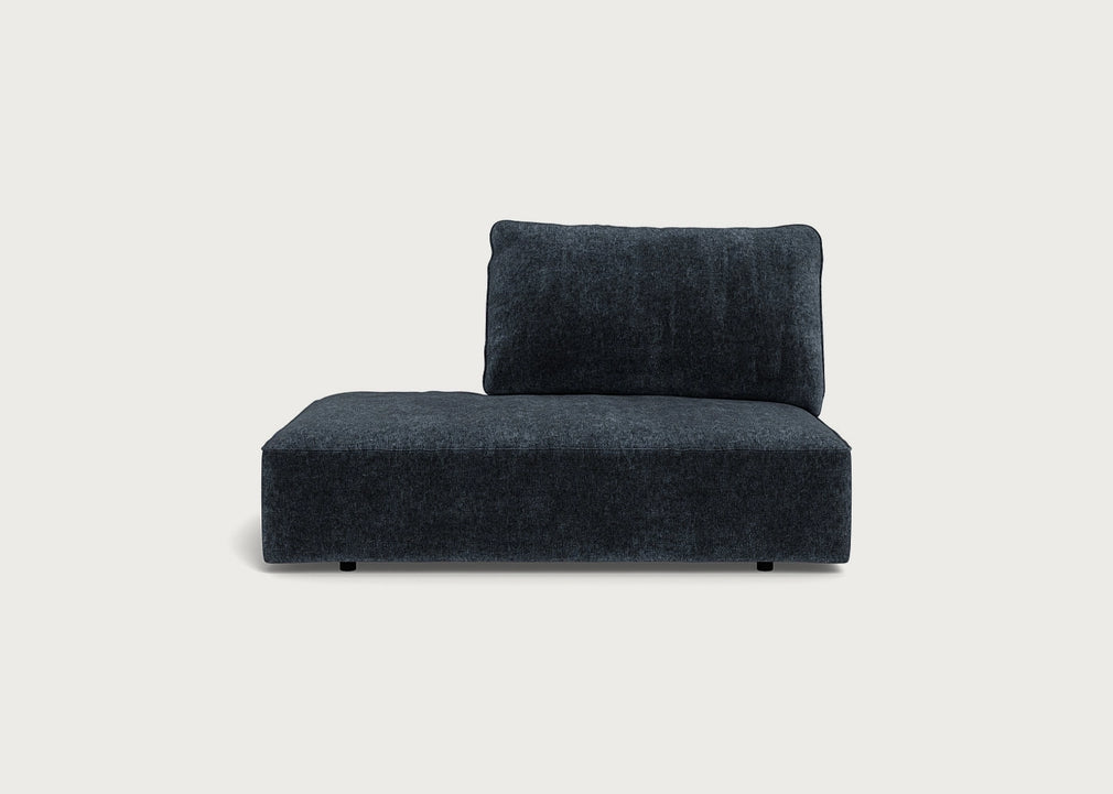 Morven Left Hand Facing Open End Unit Boucle Velvet Space