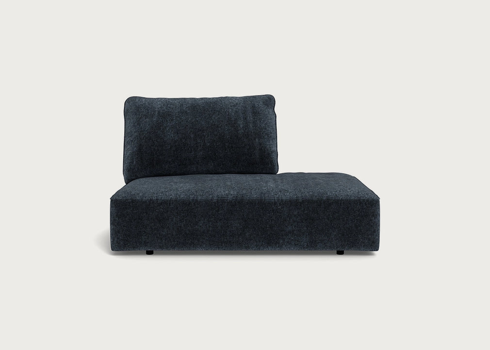 Morven Right Hand Facing Open End Unit Boucle Velvet Space