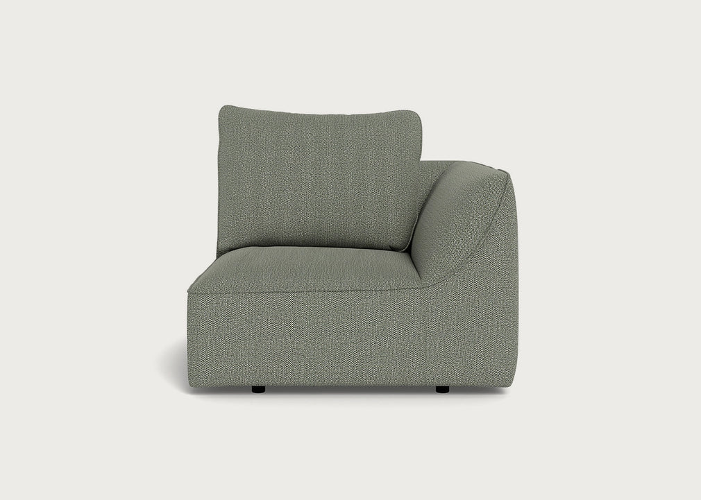 Morven Right Hand Facing Single Unit Boucle Tweed Lapis