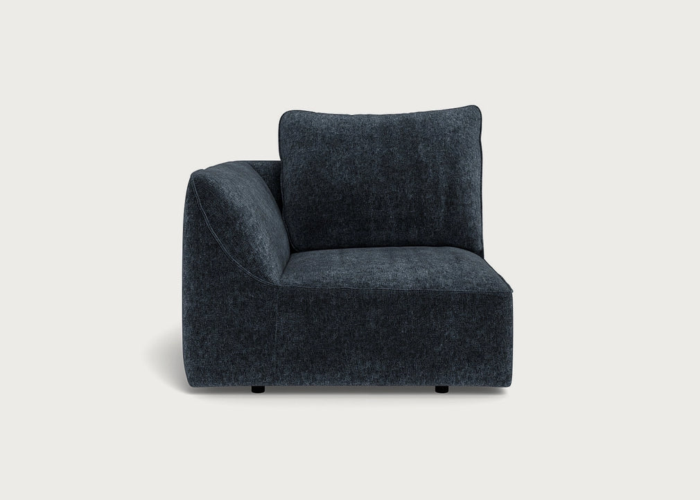 Morven Left Hand Facing Single Unit Boucle Velvet Space
