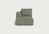 Morven Left Hand Facing Chaise Unit Boucle Tweed Lapis
