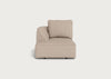 Morven Left Hand Facing Chaise Unit Boucle Tweed Pearl
