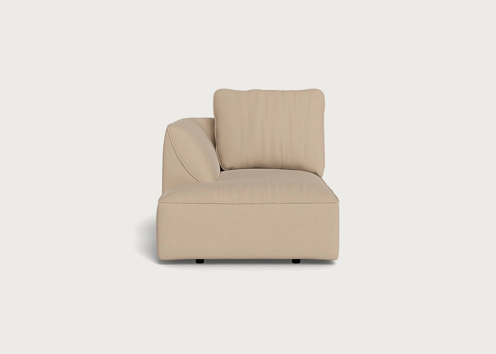 Morven Left Hand Facing Chaise Unit Capelo Linen-Cotton Bamboo