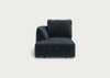 Morven Left Hand Facing Chaise Unit Boucle Velvet Space