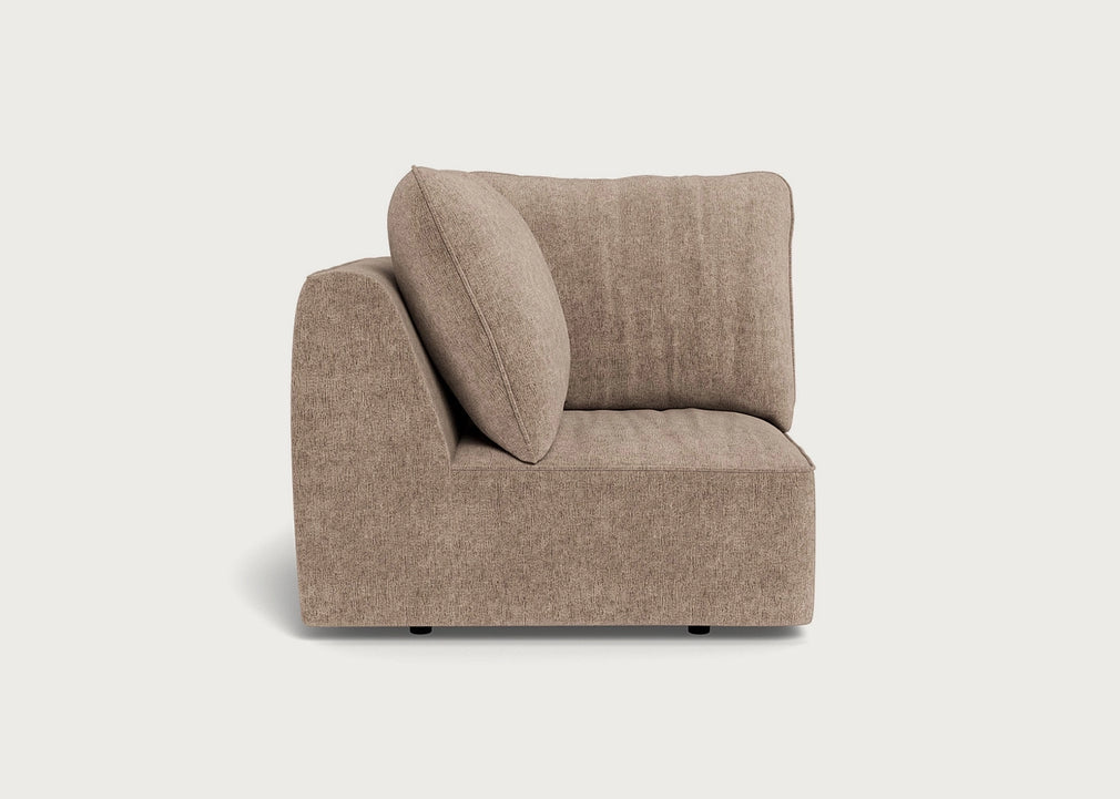 Morven Corner Unit Boucle Velvet Rocky