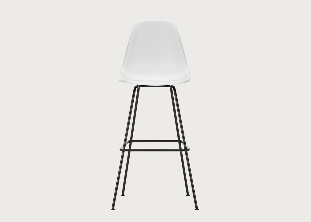 Eames Plastic Stool RE Cotton White / High