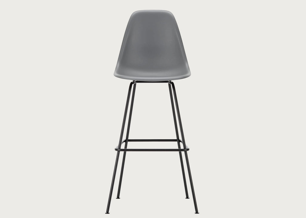 Eames Plastic Stool RE Granite Grey / High