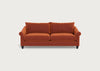 Devon 4 Seater Sofa Cotton Velvet Russet / Black