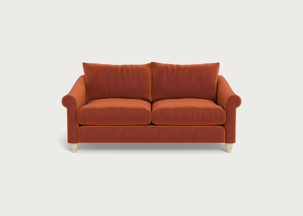 Devon 3 Seater Sofa Cotton Velvet Russet / Natural