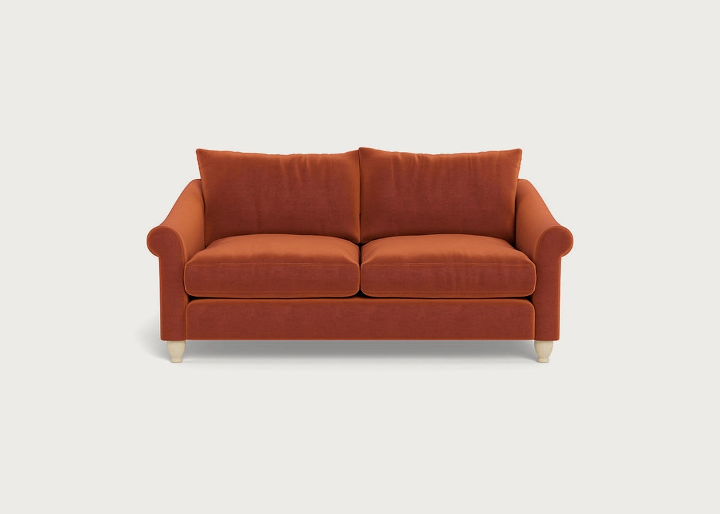 Devon 3 Seater Sofa Cotton Velvet Russet / Natural