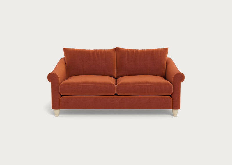 Devon 3 Seater Sofa Cotton Velvet Russet / Natural
