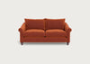 Devon 3 Seater Sofa Cotton Velvet Russet / Walnut Stained