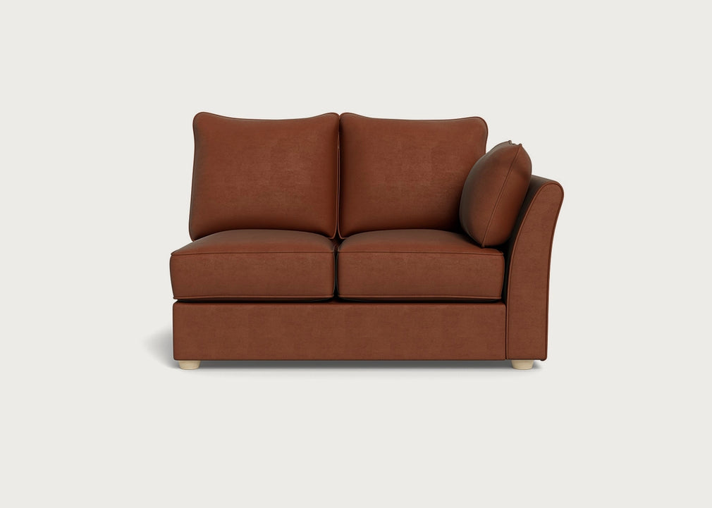 Tailor Double Right Hand Facing Corner Unit Smart Luxe Velvet Tawny / Natural