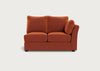 Tailor Double Right Hand Facing Corner Unit Cotton Velvet Russet / Black