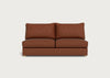 Tailor Large Armless Unit Smart Luxe Velvet Tawny / Natural