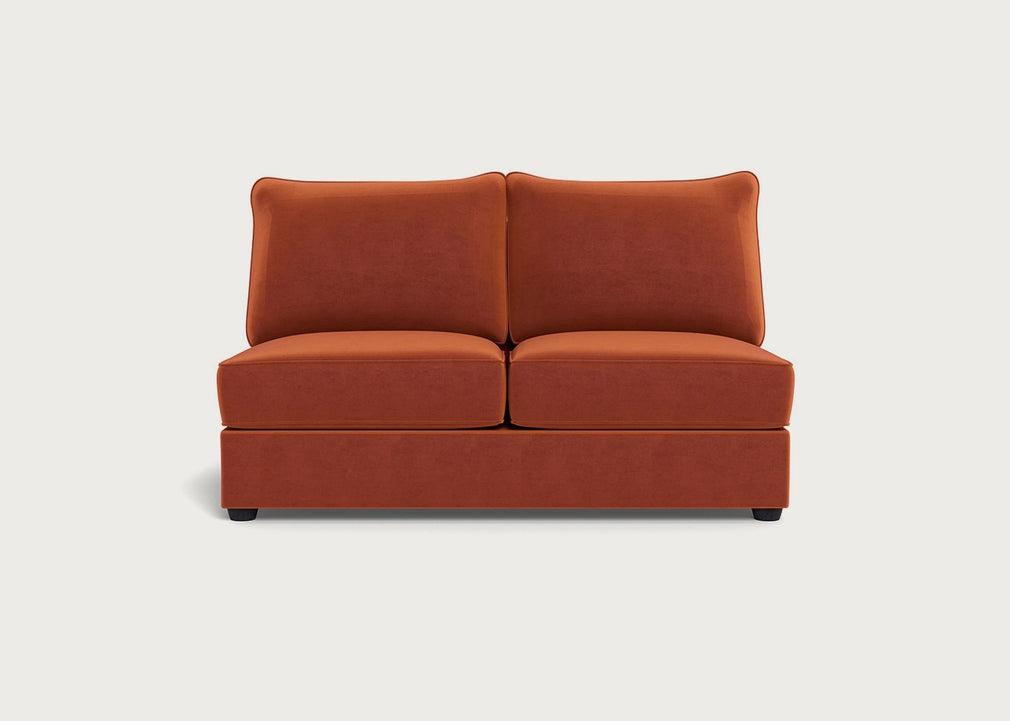 Tailor Medium Armless Unit Cotton Velvet Russet / Black