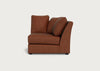 Tailor Curved Right Hand Facing Corner Unit Smart Luxe Velvet Tawny / Black