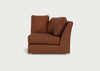 Tailor Curved Right Hand Facing Corner Unit Smart Luxe Velvet Tawny / Natural