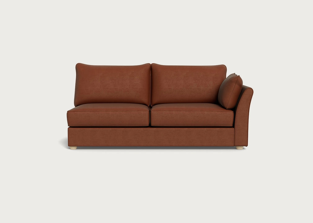 Tailor Large Right Hand Facing Corner Unit Smart Luxe Velvet Tawny / Natural