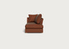 Tailor Right Hand Facing Chaise Unit Smart Luxe Velvet Tawny / Natural