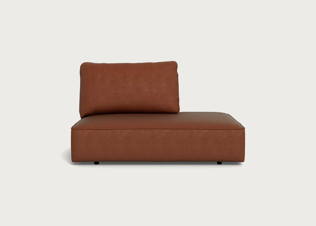 Morven Right Hand Facing Open End Unit Smart Luxe Velvet Tawny