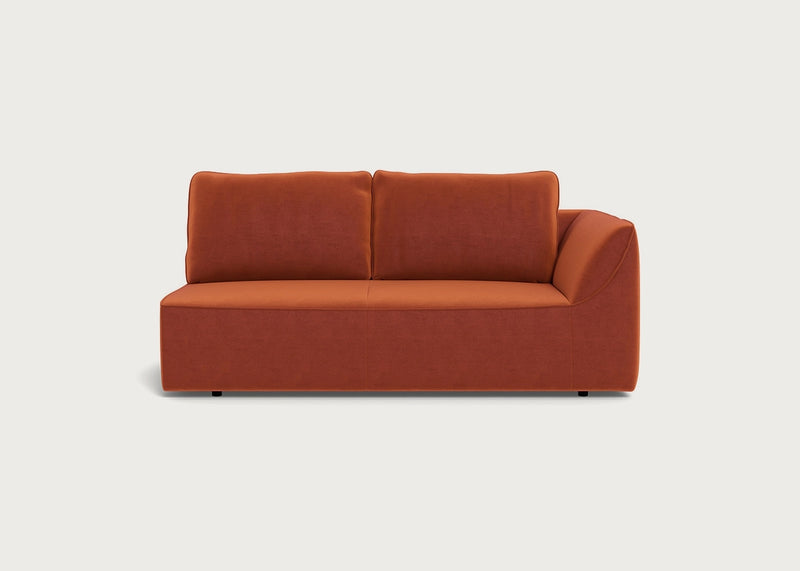 Morven Right Hand Facing 3 Seater Unit Cotton Velvet Russet
