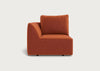 Morven Left Hand Facing Single Unit Cotton Velvet Russet