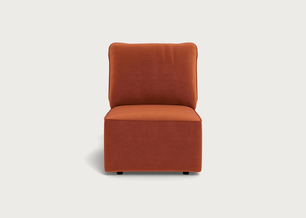 Morven Single Unit Cotton Velvet Russet