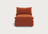 Astrid Single Unit Cotton Velvet Russet / Walnut Stained Beech