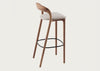 Neva Light Barstool Natural Oiled Walnut / Kvadrat Steelcut Trio 213 / Black