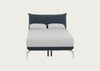 Aria Bed Double / Siena Cotton Deep Sea / Chrome