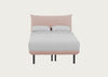 Aria Bed Double / Siena Cotton Dusky Pink / Black